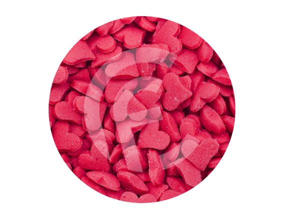 紅色迷你愛心4mm (糖片) 