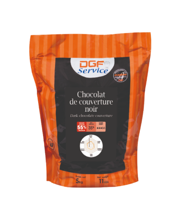 【DGF狄吉富】調溫黑巧克力鈕扣55%